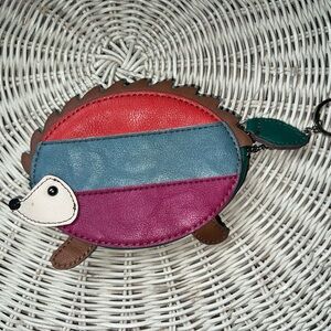 Relic Hedgehog Wallet Zip Coin Purse Keychain